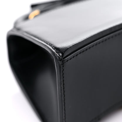 Balenciaga Shiny Box Calfskin Hourglass Top Handle Bag XS Black 9 of 16