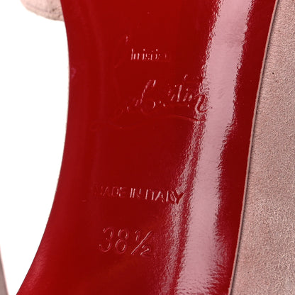 Christian Louboutin Suede Iriza 100 Pumps 38.5 Pink 8 of 13