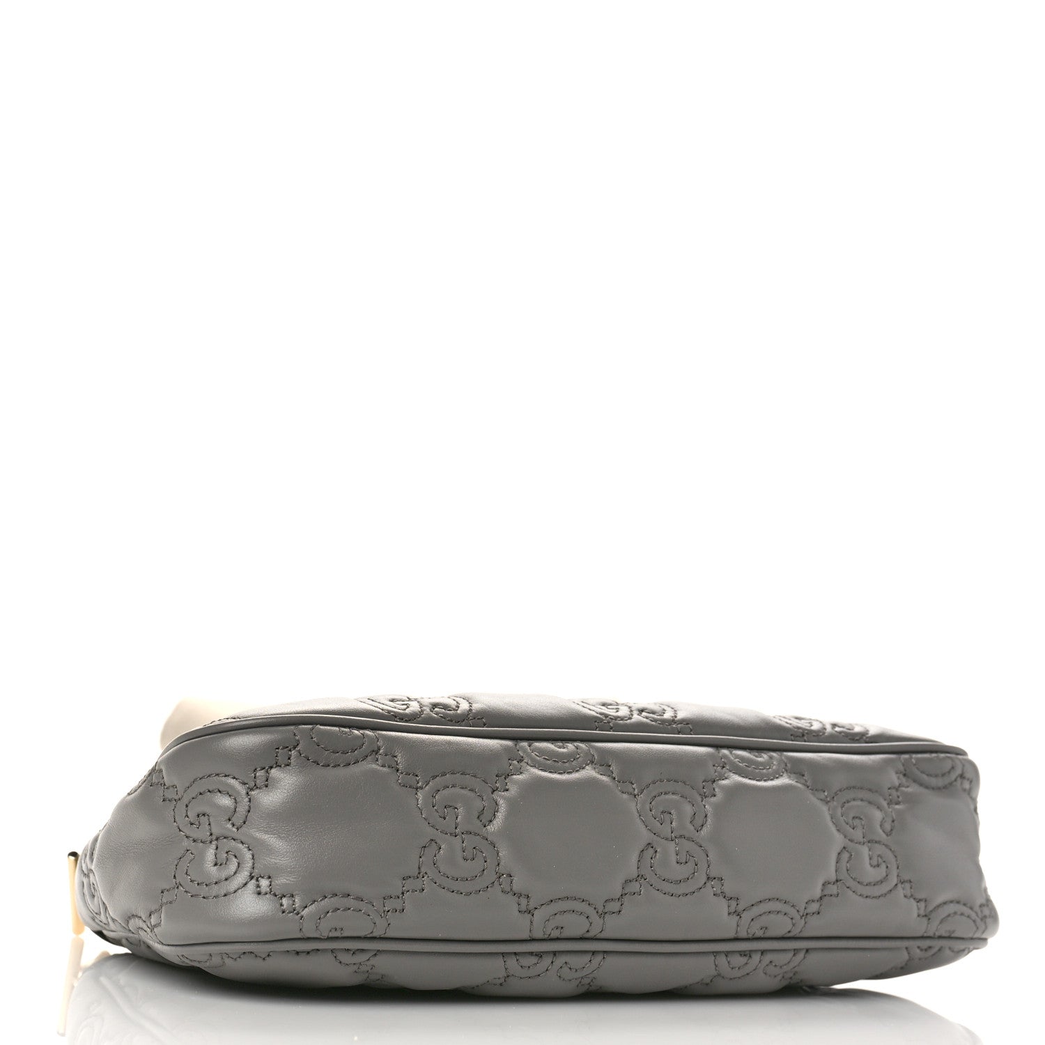 Gucci Calfskin GG Matelasse Chain Handbag Dusty Grey Natural 4 of 8