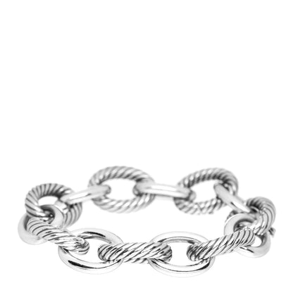David Yurman Sterling Silver 17mm Extra Large Oval Link Bracelet 1 of 4