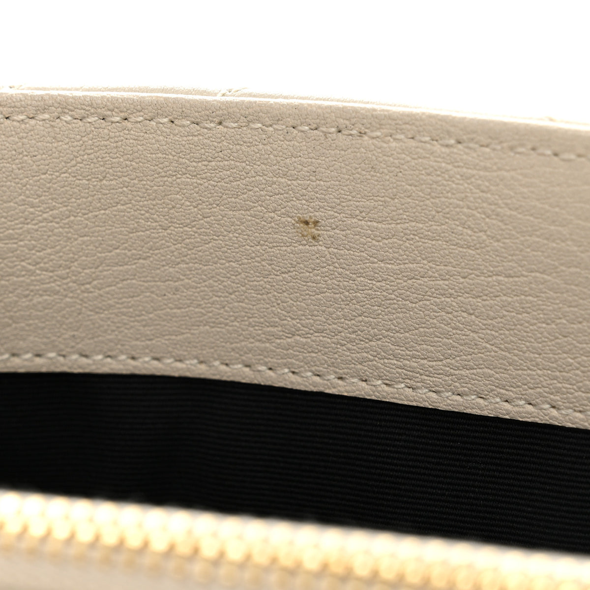 Saint Laurent Sheepskin Matelasse Chevron Monogram Medium College Bag Crema Soft 11 of 12