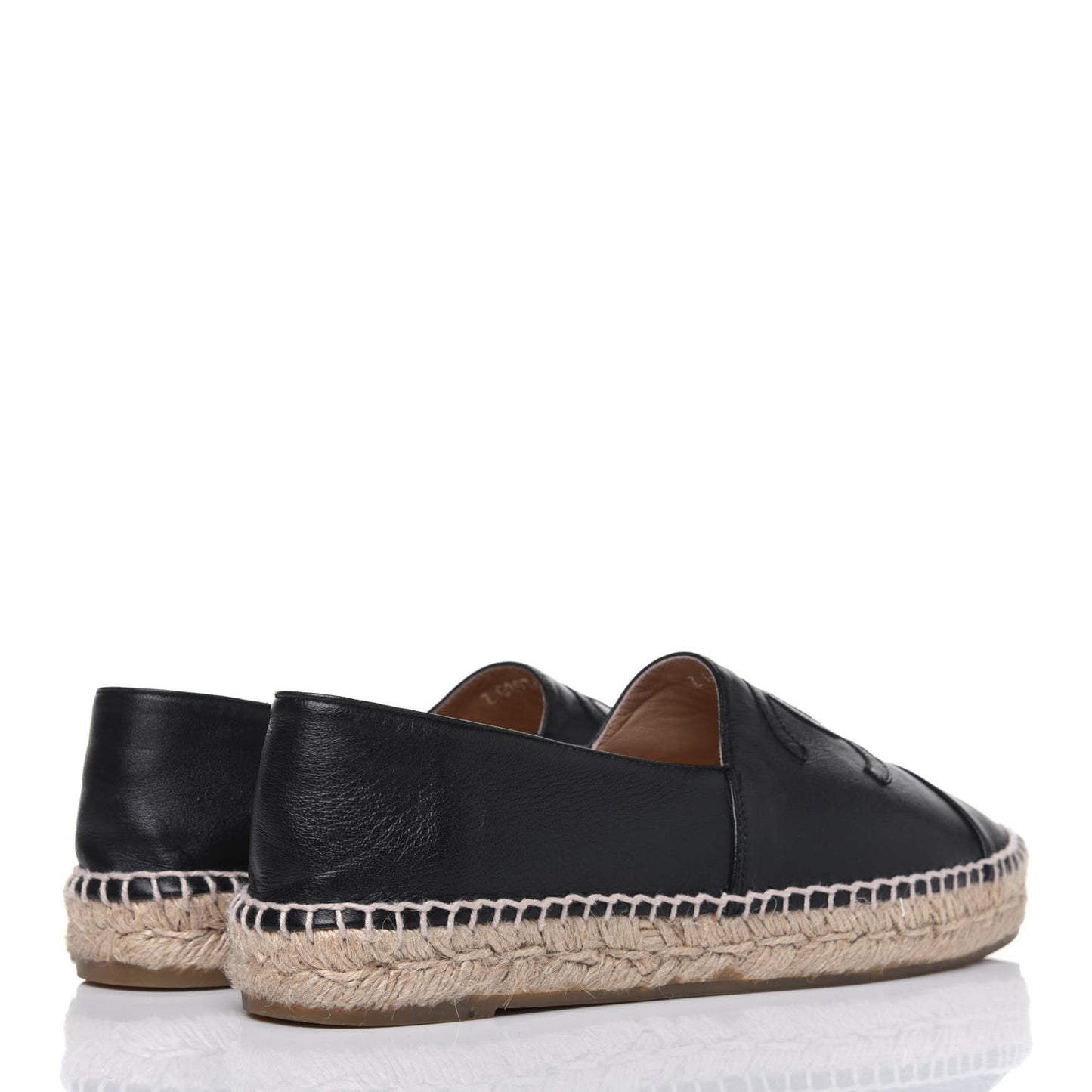 Lambskin CC Espadrilles 39 Black