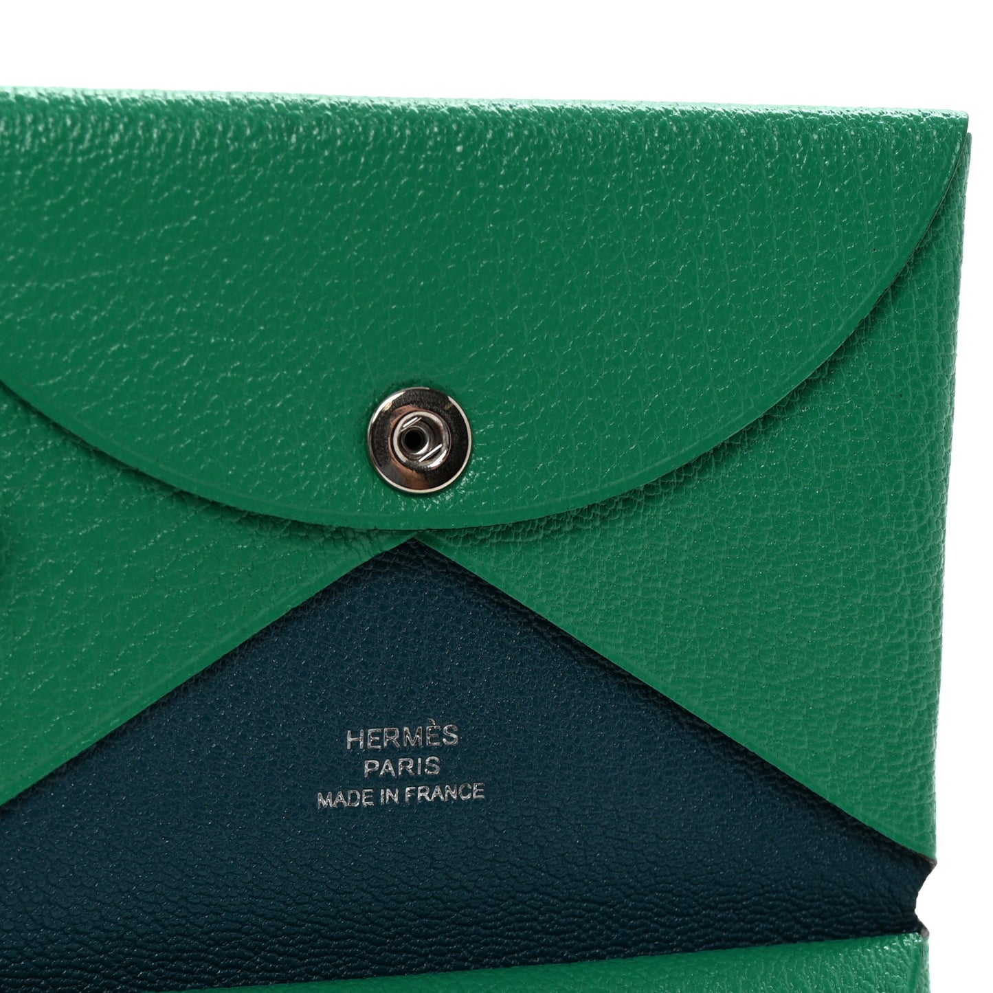 Chevre Mysore Verso Calvi Duo Card Case Menthe Vert Bosphore