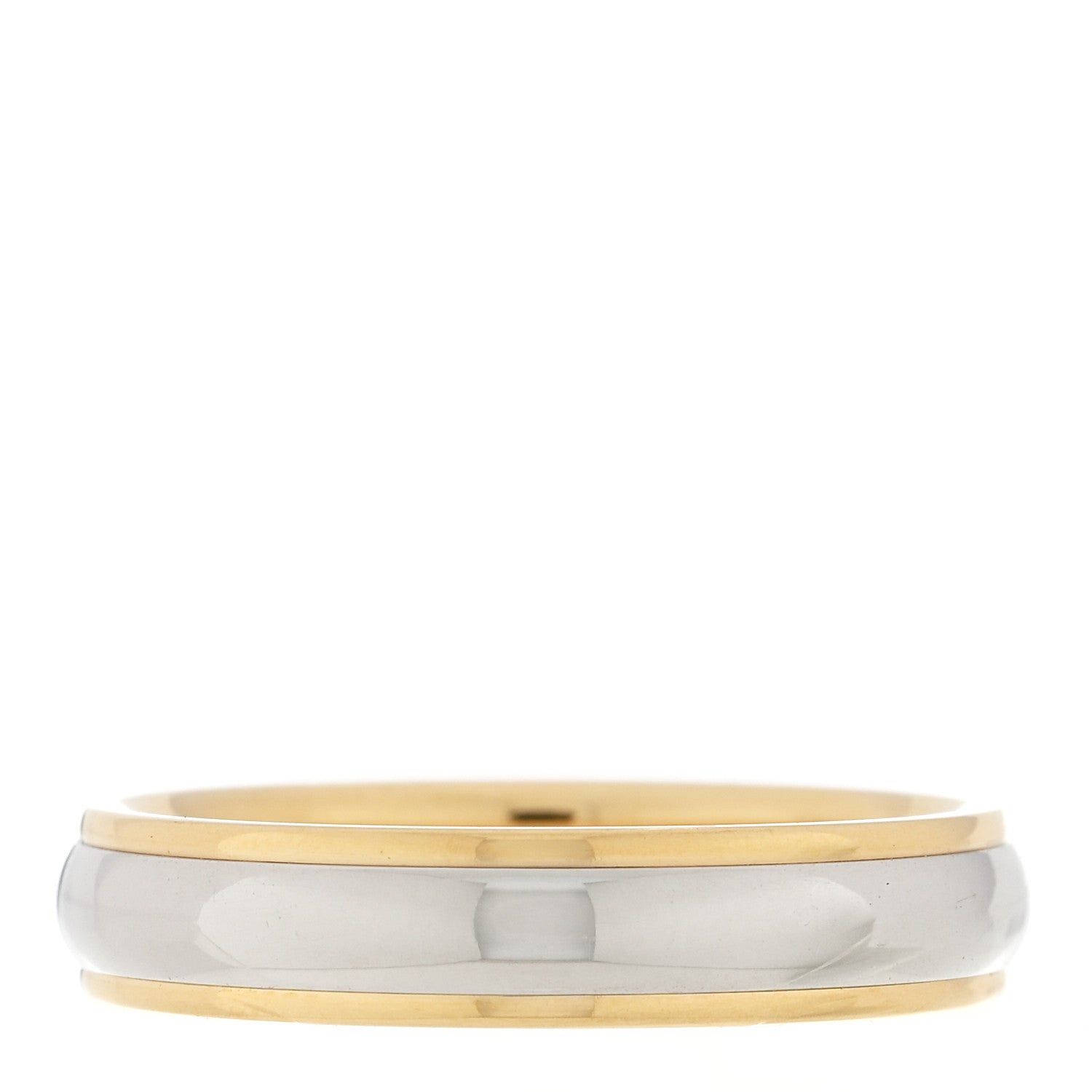 Tiffany Platinum 18K Yellow Gold Lucida 4mm Band Ring 52 6 1 of 5
