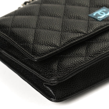Chanel Caviar Quilted Wallet On Chain WOC Black 11 of 13