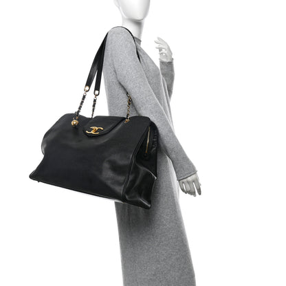 Chanel Caviar XL Weekender Bag Black 2 of 12