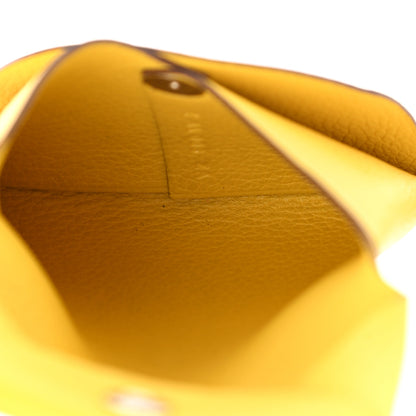 Hermes Evercolor Bastia Coin Purse Jaune De Naples 5 of 9