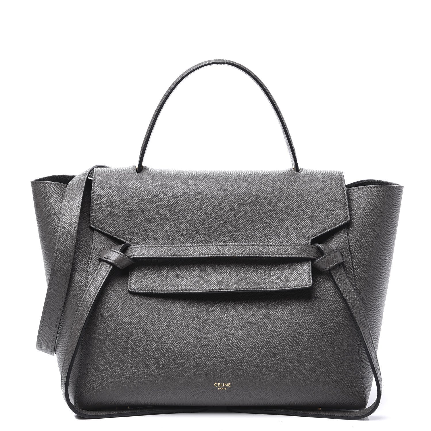Celine Grained Calfskin Mini Belt Bag Grey 1 of 10