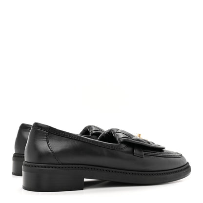 Chanel Lambskin Quilted CC Turnlock Loafers 39 Black 4 of 8