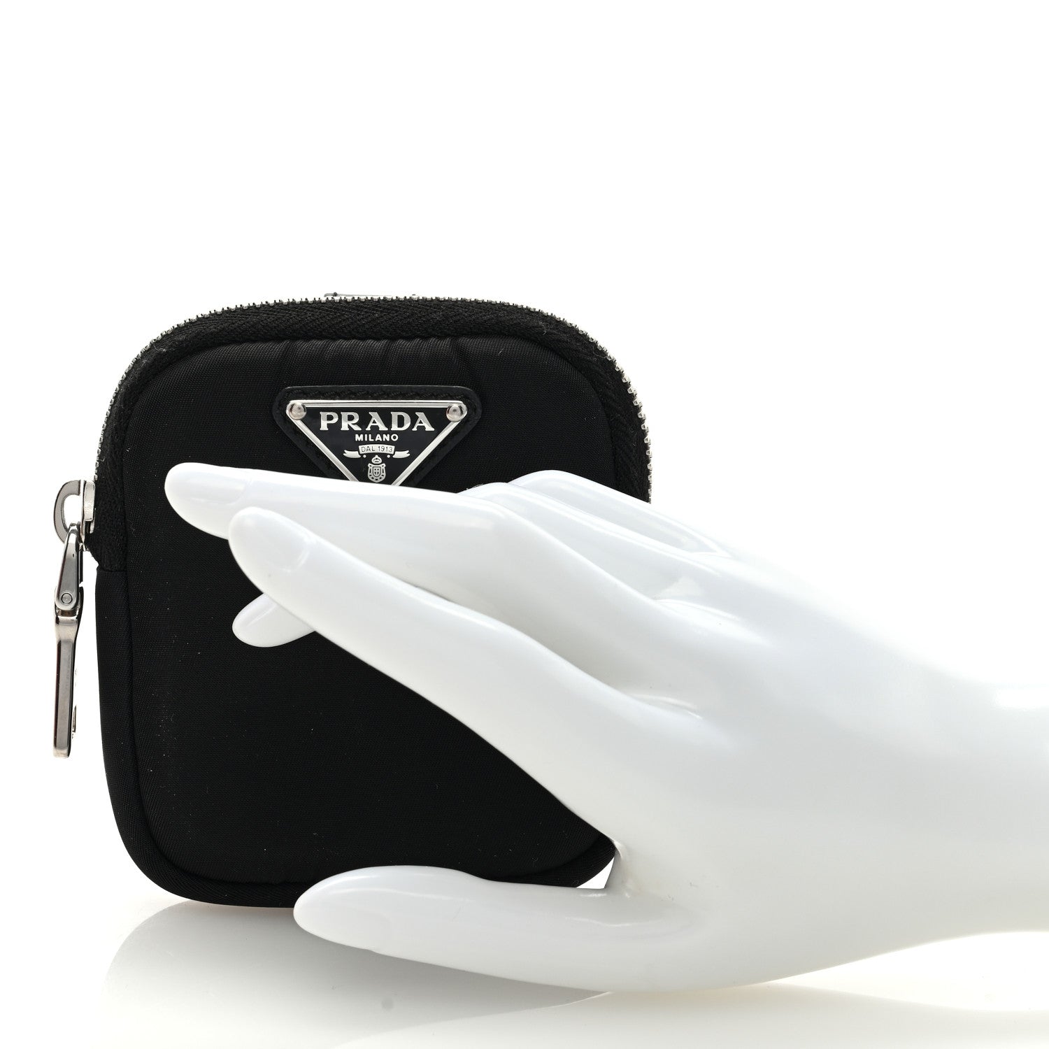 Prada Tessuto Nylon Mini Pouch Black 2 of 6