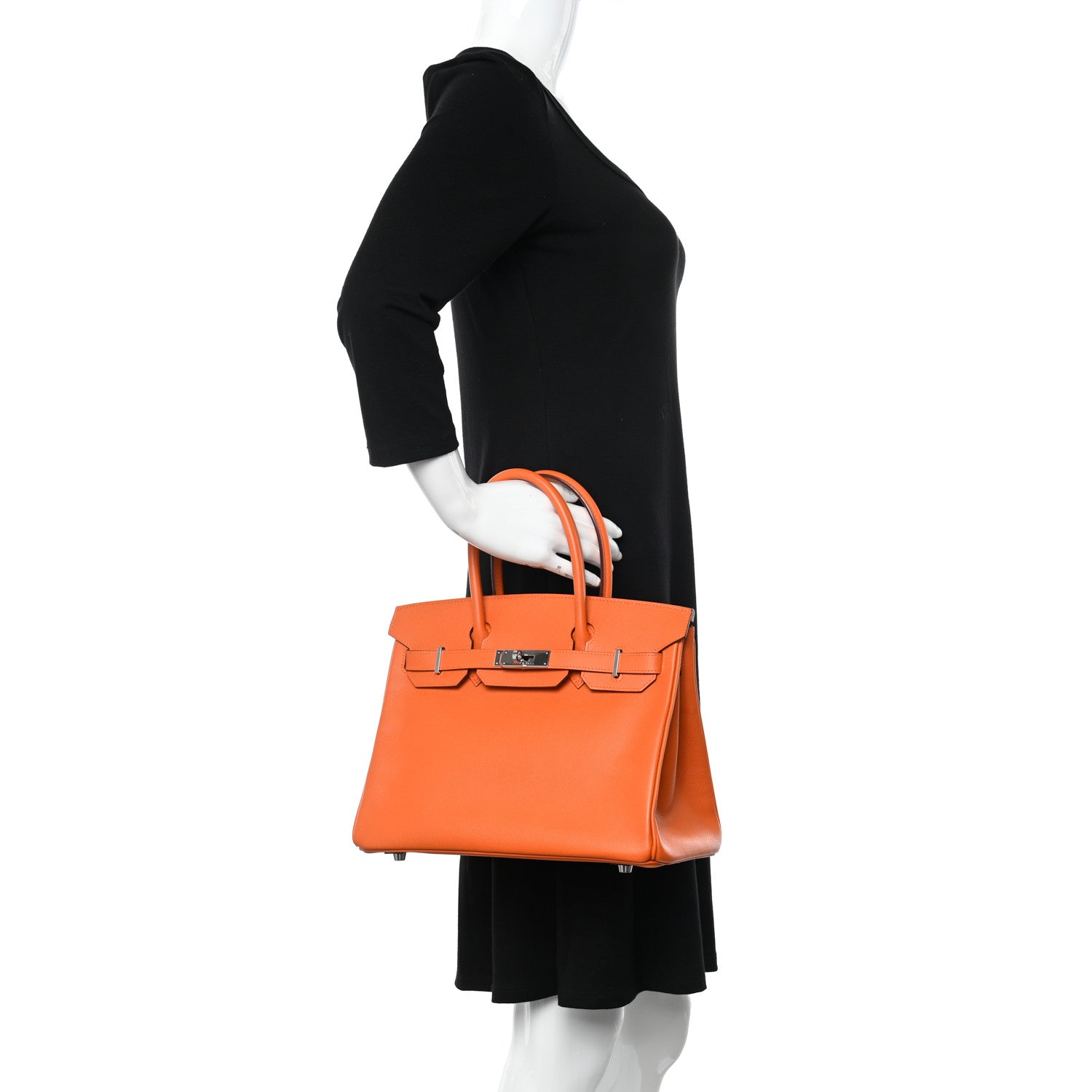 Hermes Epsom BIRKIN 30 Orange 2 of 13