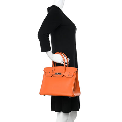 Hermes Epsom BIRKIN 30 Orange 2 of 13