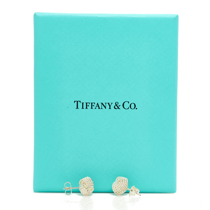 Tiffany Sterling Silver Twist Knot Earrings 5 of 5