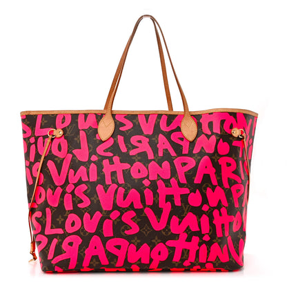 Louis Vuitton Monogram Graffiti Neverfull GM Fuchsia 1 of 19