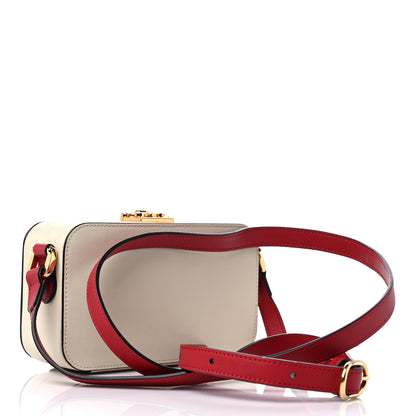 Gucci Vitello Eclipse Mini Interlocking G Shoulder Bag Mystic White Hibiscus Red 3 of 11