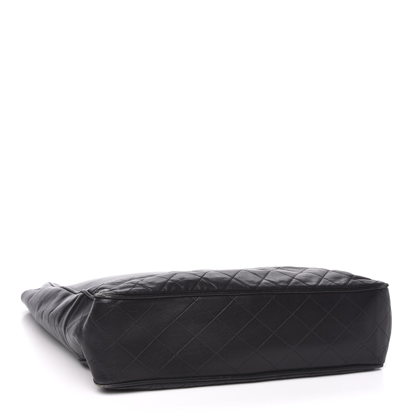 Lambskin Quilted Shoulder Bag Black