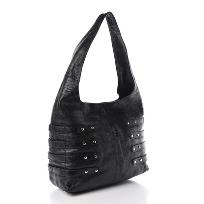 Jimmy Choo Calfskin Bardia Hobo Black 3 of 10