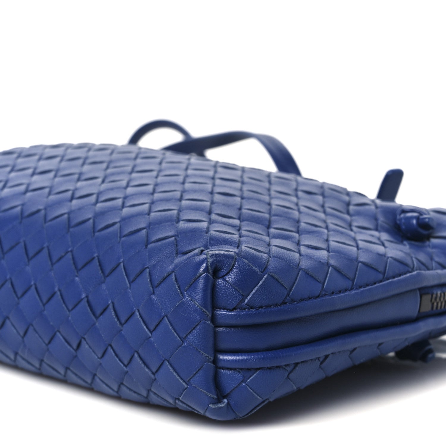 Bottega Veneta Nappa Intrecciato Nodini Crossbody Messenger Signal Blue 11 of 11
