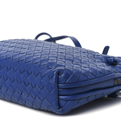 Bottega Veneta Nappa Intrecciato Nodini Crossbody Messenger Signal Blue 11 of 11