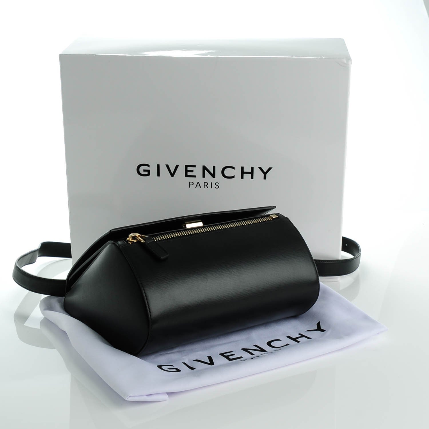 Givenchy Textured Calfskin Medium Pandora Box Crossbody Bag Black 4 of 7