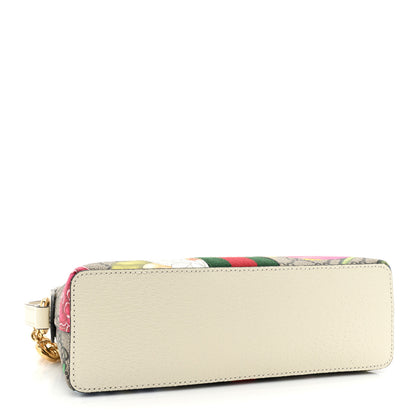 Gucci GG Supreme Monogram Flora Web GG Small Ophidia Dome Shoulder Bag White 4 of 8