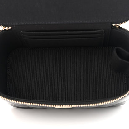 Chanel Lambskin Quilted Small Top Handle Vanity Case With Chain Black 5 of 11