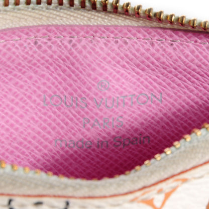 Louis Vuitton Monogram Multicolor Key Pouch White Litchi 7 of 7