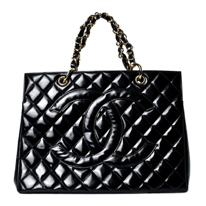Chanel Patent Quilted Timeless CC Tote Black 1 of 4
