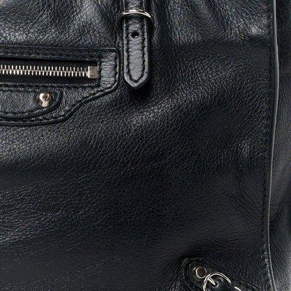 Balenciaga Calfskin Papier Mini A4 Zip Around Tote Black 9 of 12