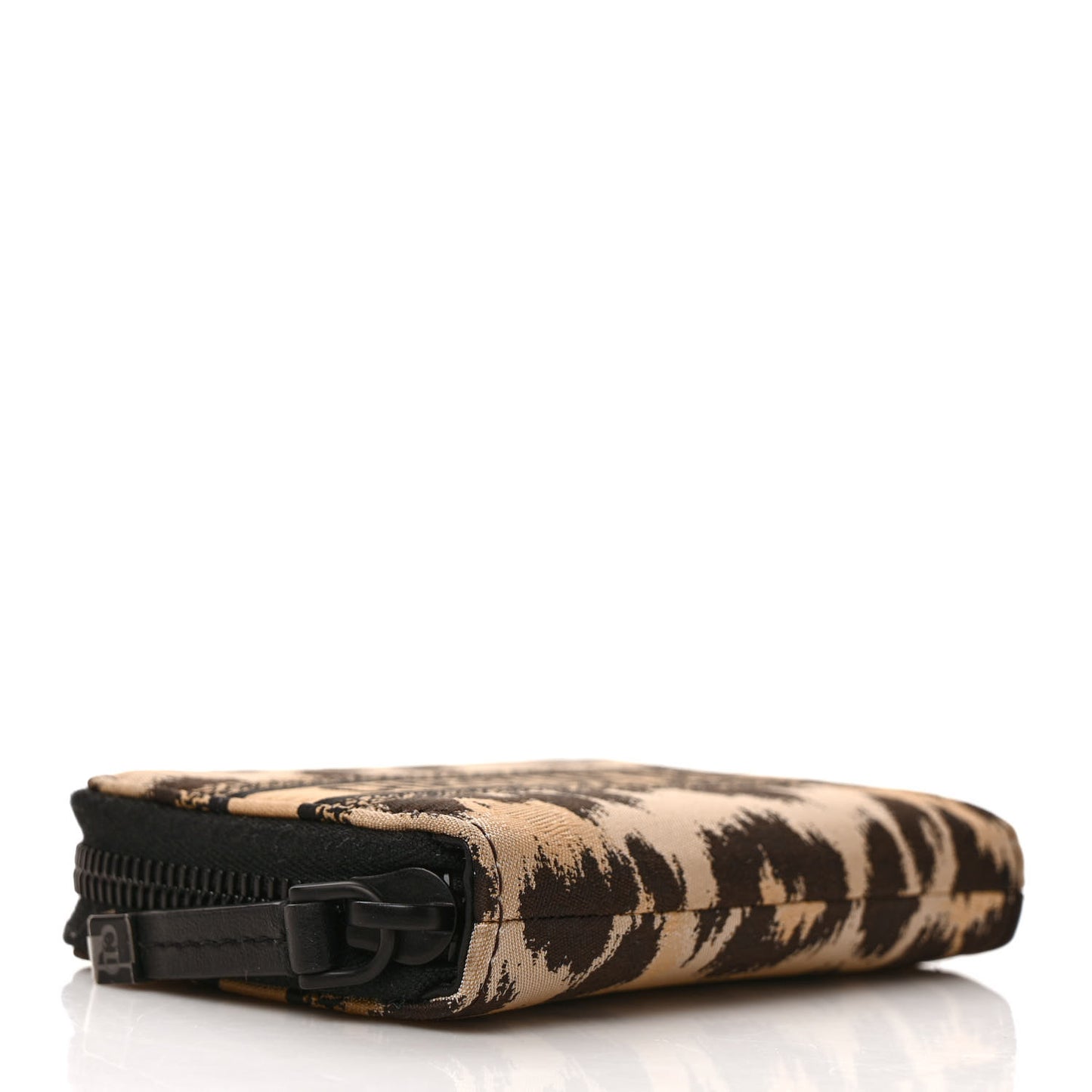 Technical Fabric Embroidered Mizza DiorTravel Detachable Card Holder Beige
