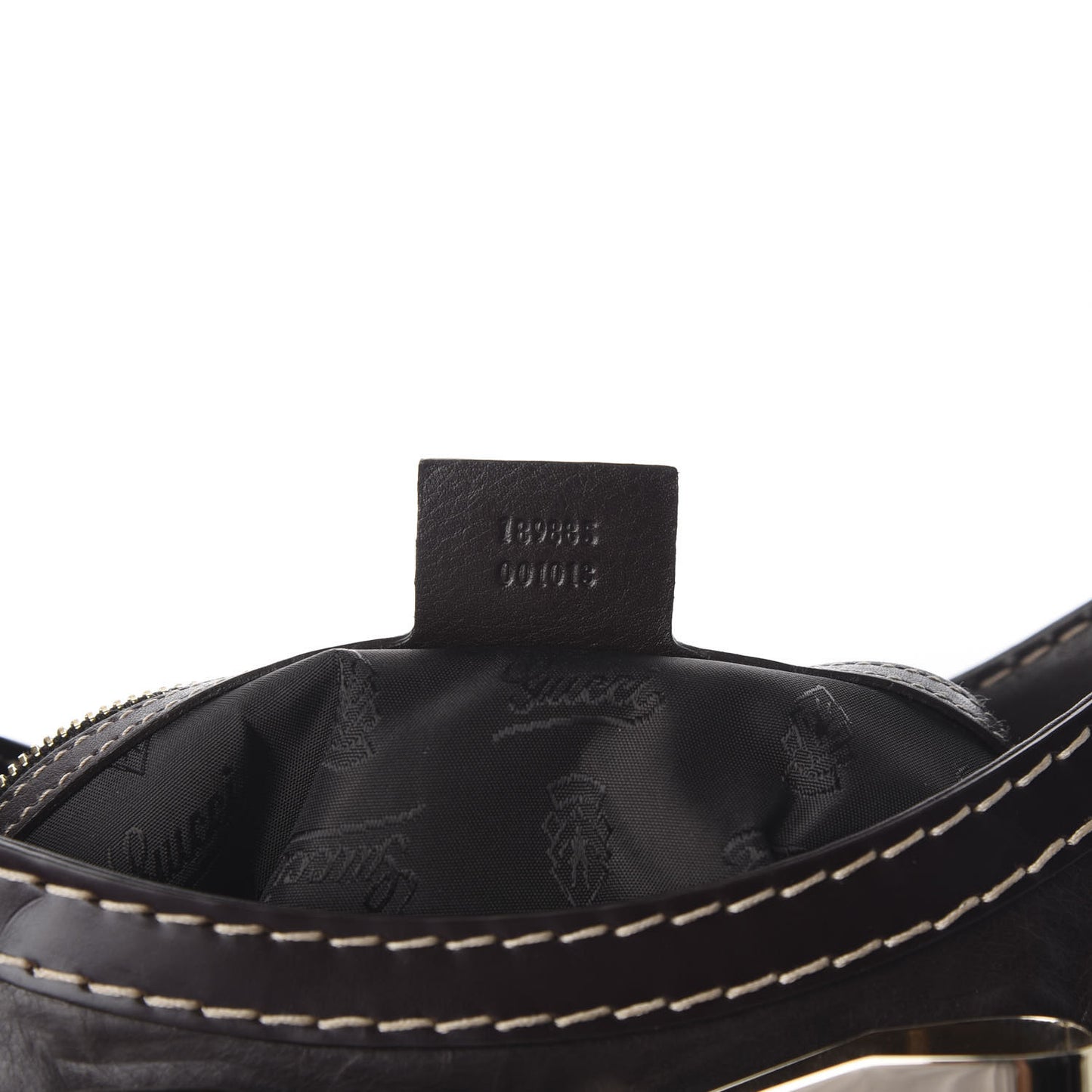 Calfskin Queen Bow Hobo Brown