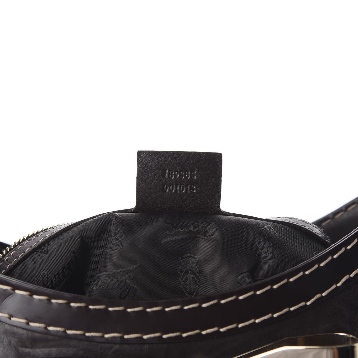 Gucci Calfskin Queen Bow Hobo Brown 7 of 10