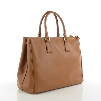 Prada Saffiano Large Galleria Double Zip Tote Caramel 3 of 9