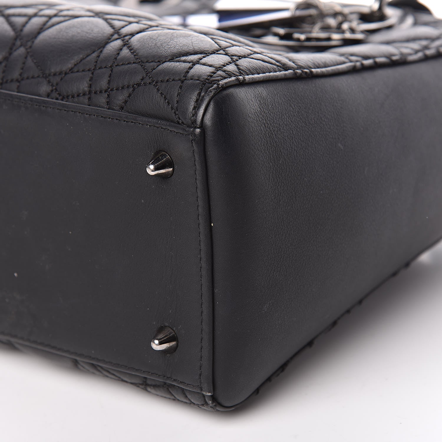 Christian Dior Calfskin Cannage Medium Anselm Reyle Lady Dior Black 14 of 14