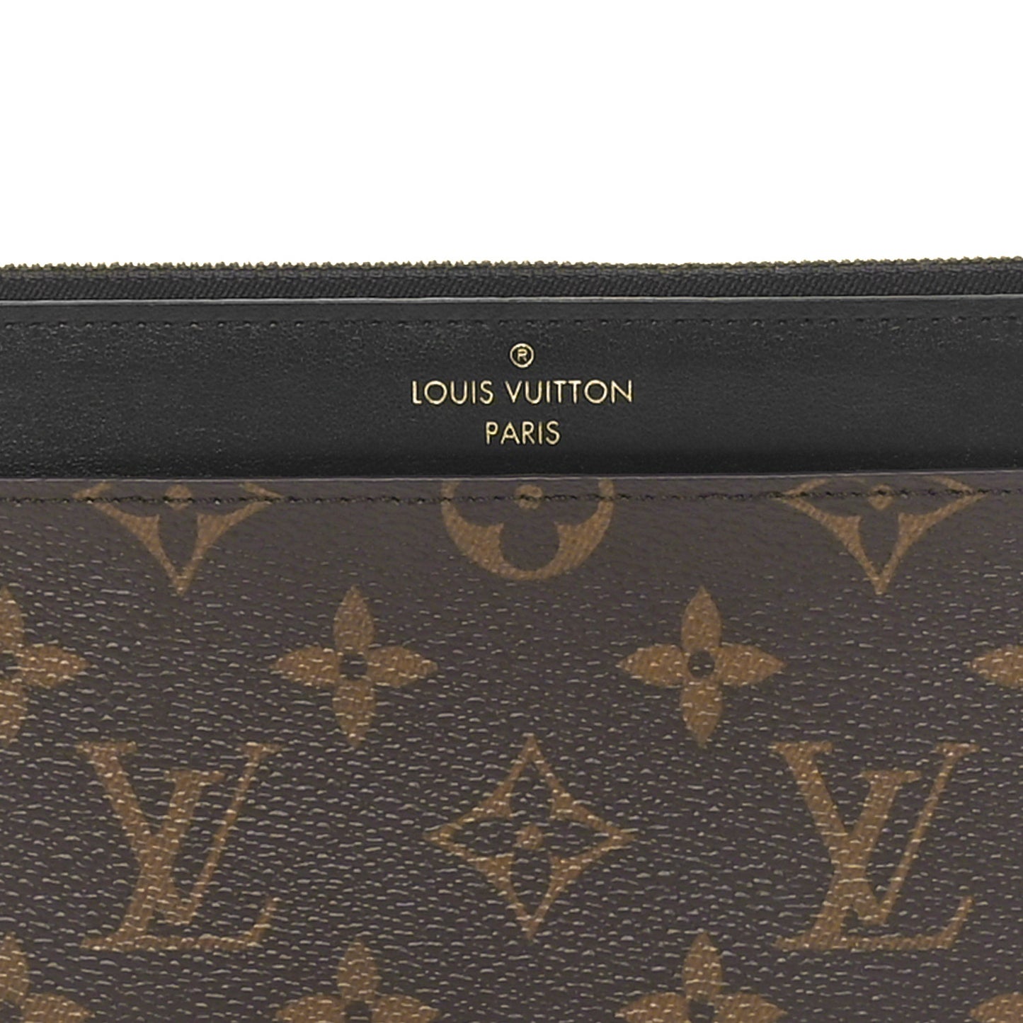 Monogram Slim Purse Black
