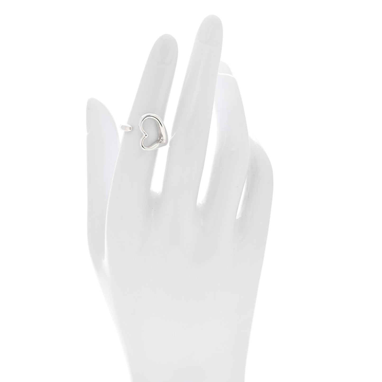 Sterling Silver Elsa Peretti Open Heart Ring 50 5.5