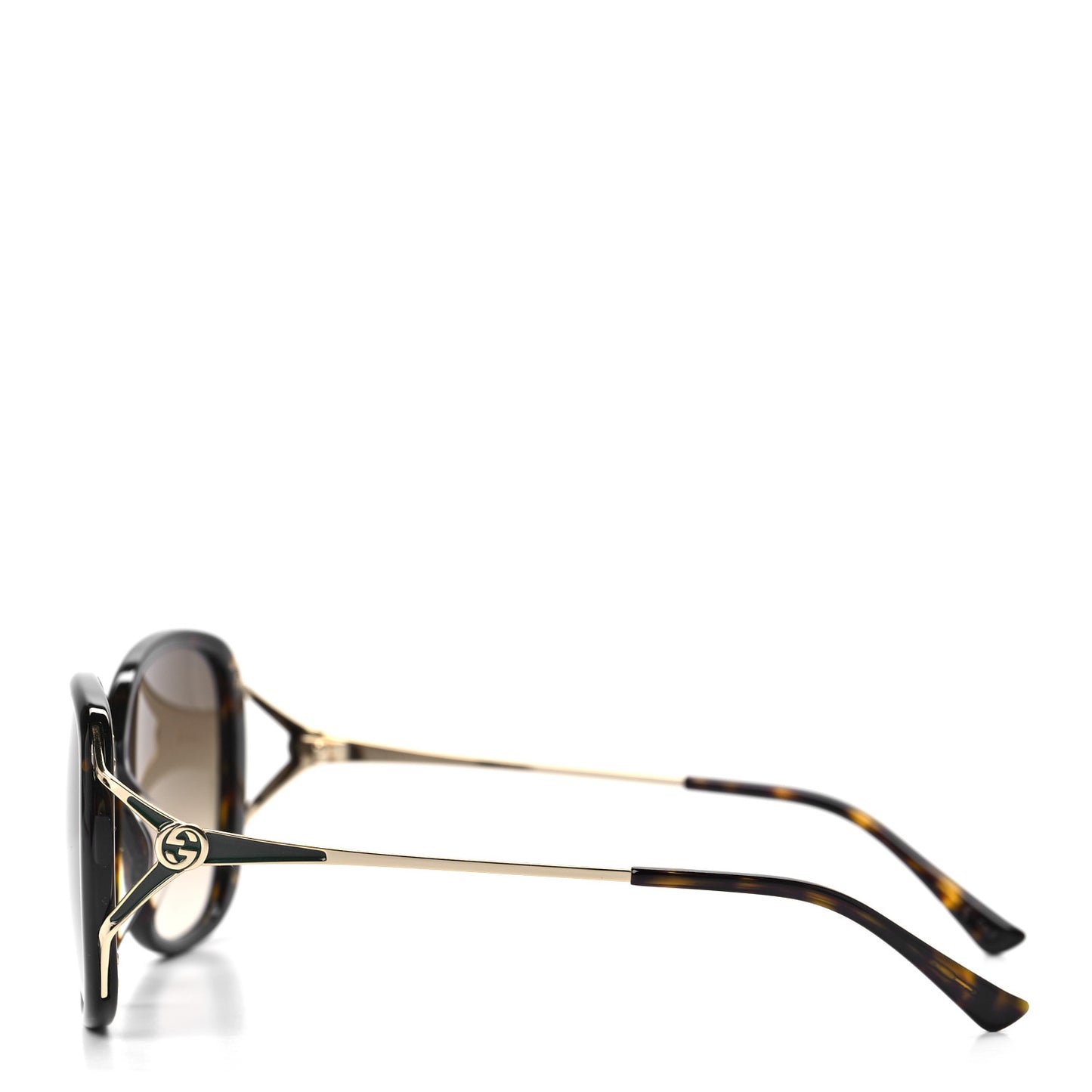 Acetate Metal Oversized Sunglasses GG0649SK Tortoise
