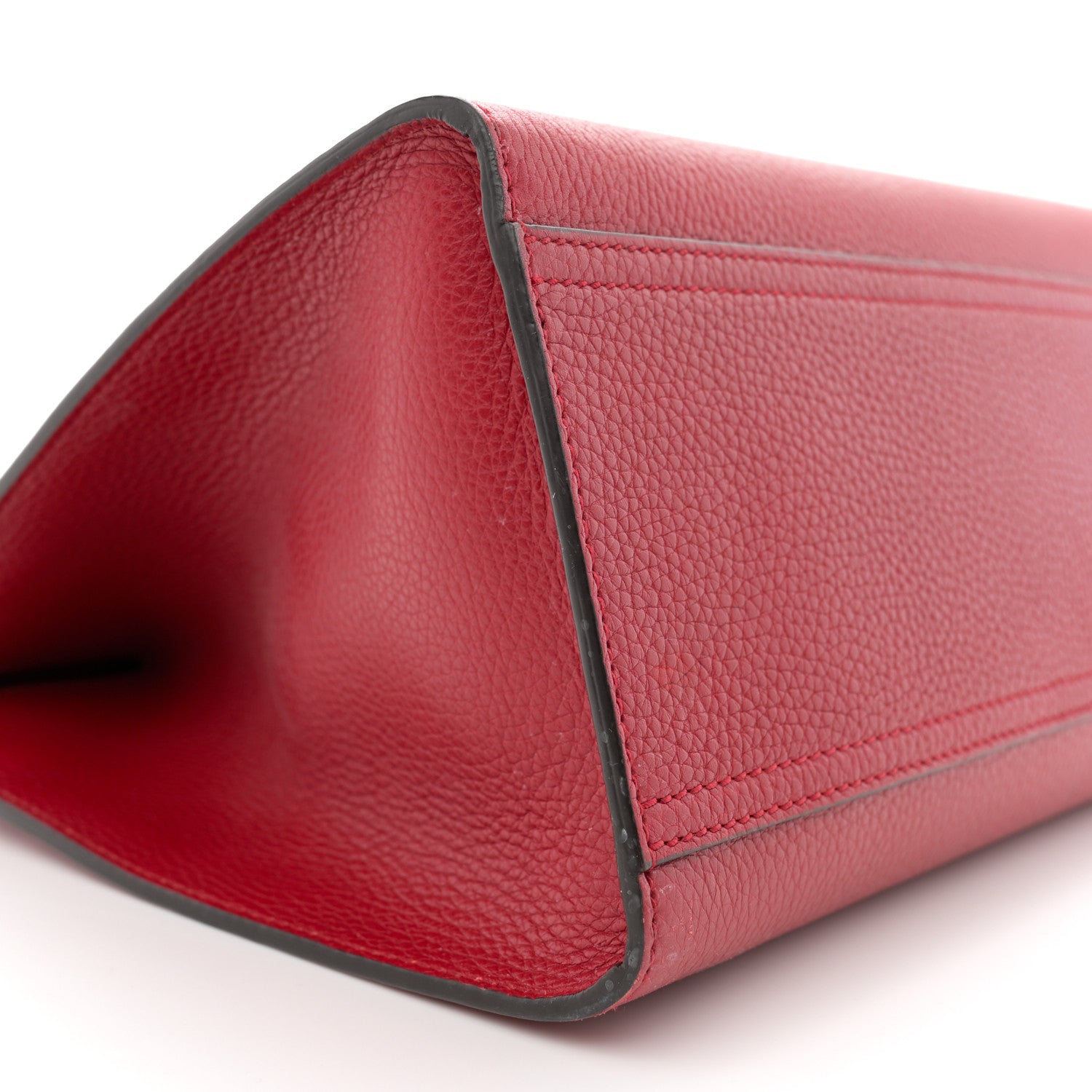 Gucci Calfskin Small GG Marmont Top Handle Bag Vulcanic Red 9 of 13