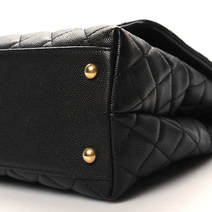 Chanel Caviar Quilted Small Coco Handle Flap Black 10 of 10