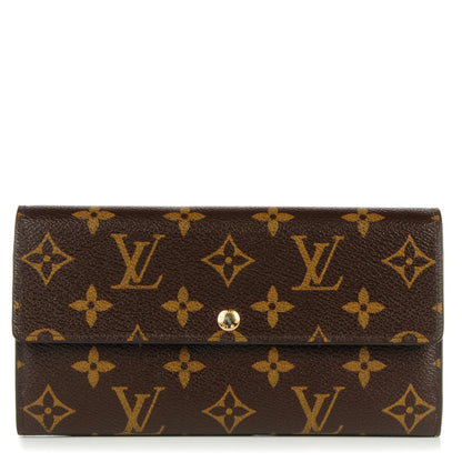 Louis Vuitton Monogram Leopard Sarah Wallet Blanc Corail 1 of 9