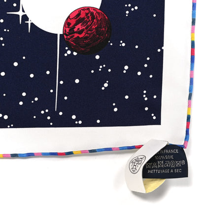 Hermes Silk Space Derby Scarf 90 Marine Rose Vif Multicolor 5 of 6