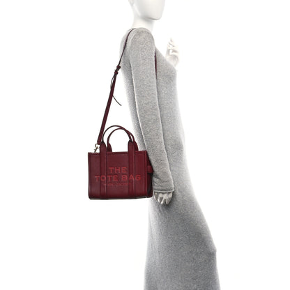 Marc Jacobs Grained Calfskin Small The Tote Bag Cherry 2 of 10