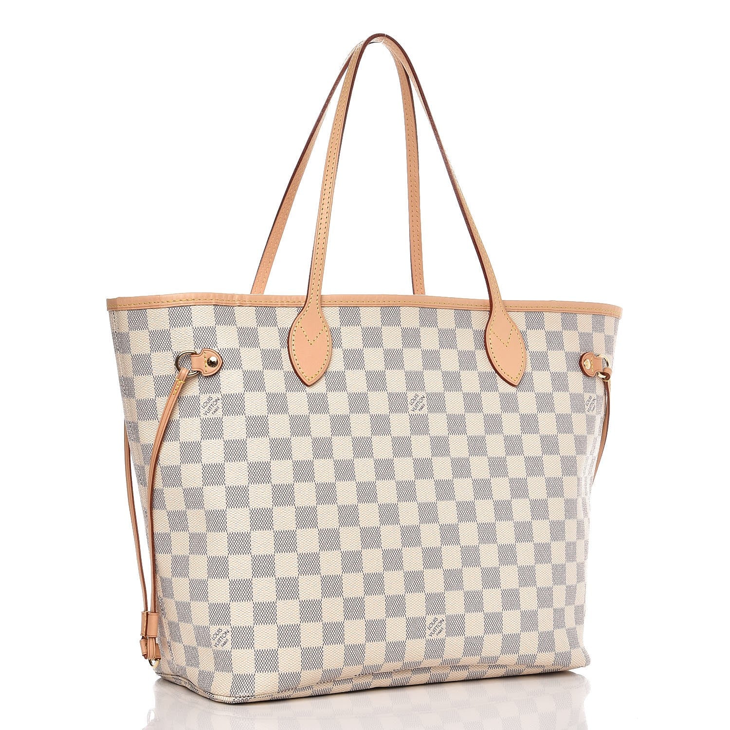 Louis Vuitton Damier Azur Neo Neverfull MM Rose Ballerine 4 of 9