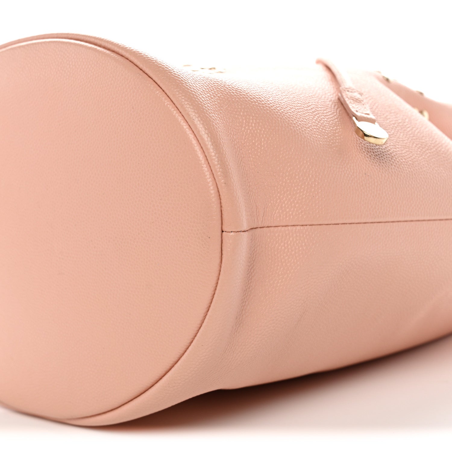 Chanel Caviar Deauville Drawstring Bucket Bag Light Pink 10 of 10