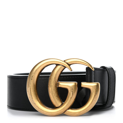 Gucci Calfskin Double G 40mm Belt 75 30 Black 1 of 5