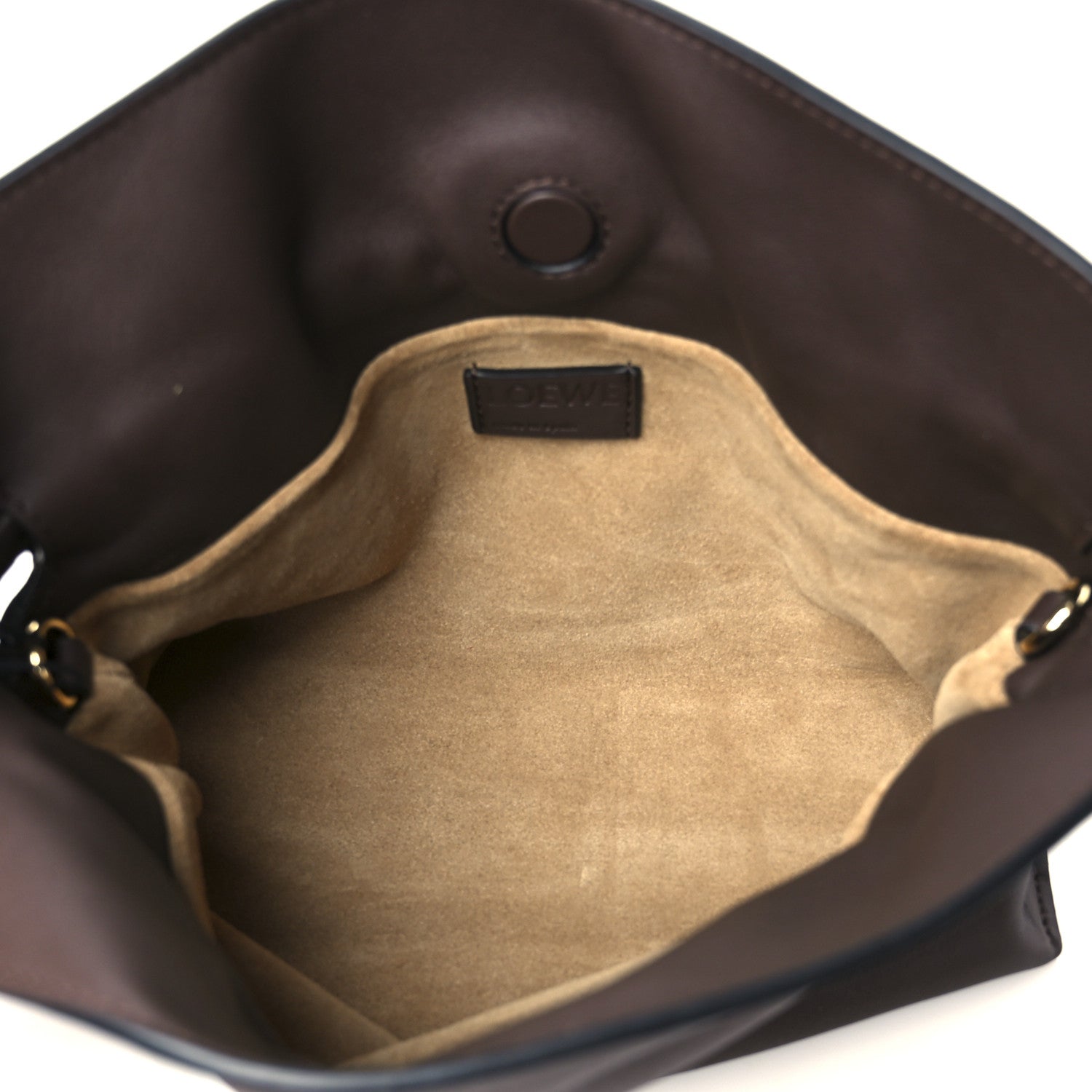 Loewe Calfskin Mini Flamenco Knot Clutch Chocolate 5 of 10