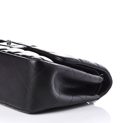 Chanel Lambskin Quilted Jumbo Double Flap Black 9 of 12