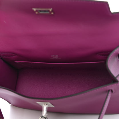 Hermes Swift Kelly Pochette Clutch Anemone 5 of 9