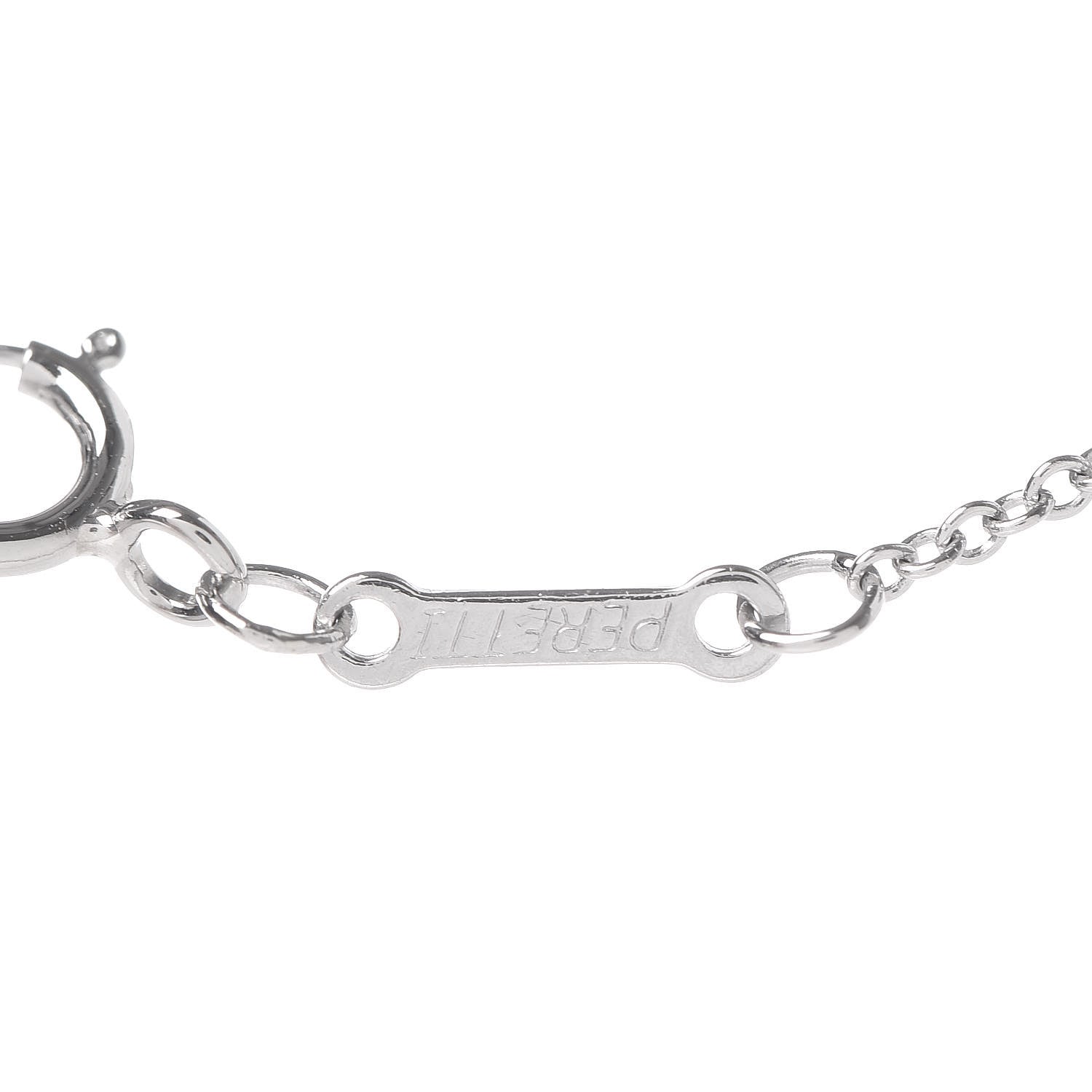Tiffany Platinum Diamond .43ct Elsa Peretti Diamonds by the Yard Pendant Necklace 9 of 10
