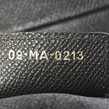 Christian Dior Grained Calfskin Saddle Bag With Strap Black 7 of 9